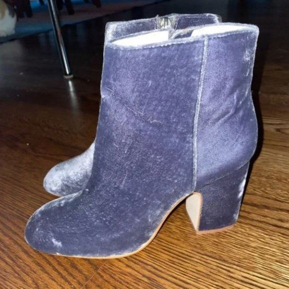 Zara Velvet Booties - Picture 4 of 8